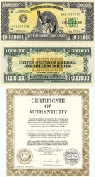 Банкнота миллион долларов США